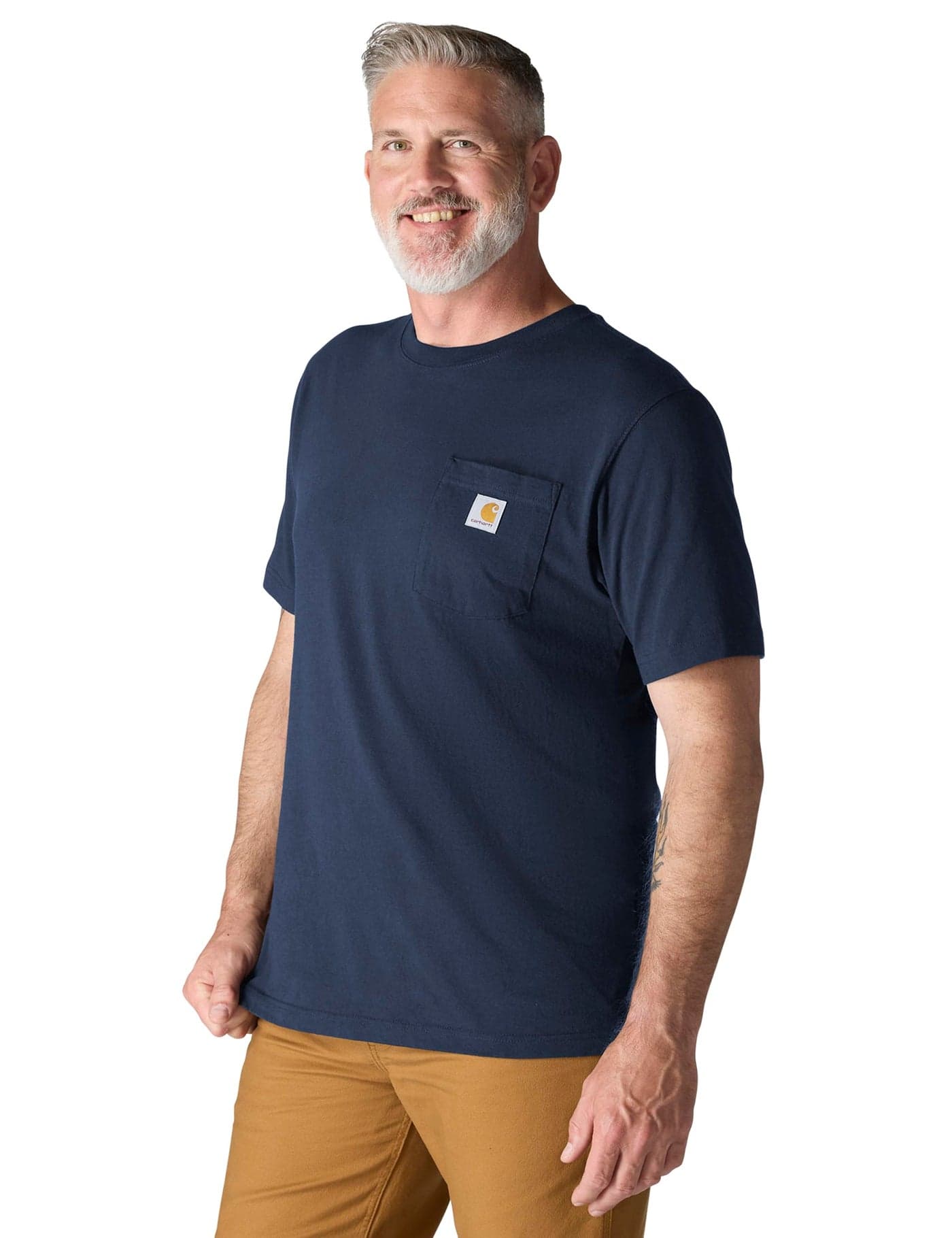 CarharttmensLoose Fit Heavyweight Short-Sleeve Pocket T-ShirtNavy3X-Large