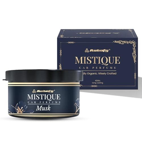 Autofy MISTIQUE Lasts 60 Days Car Perfume Freshener Long Lasting Fragrance Car-Accessories Car-Interior Accessories Air Freshner Organic Block Car-Perfume Diffuser (40g White Musk) Odor Remover