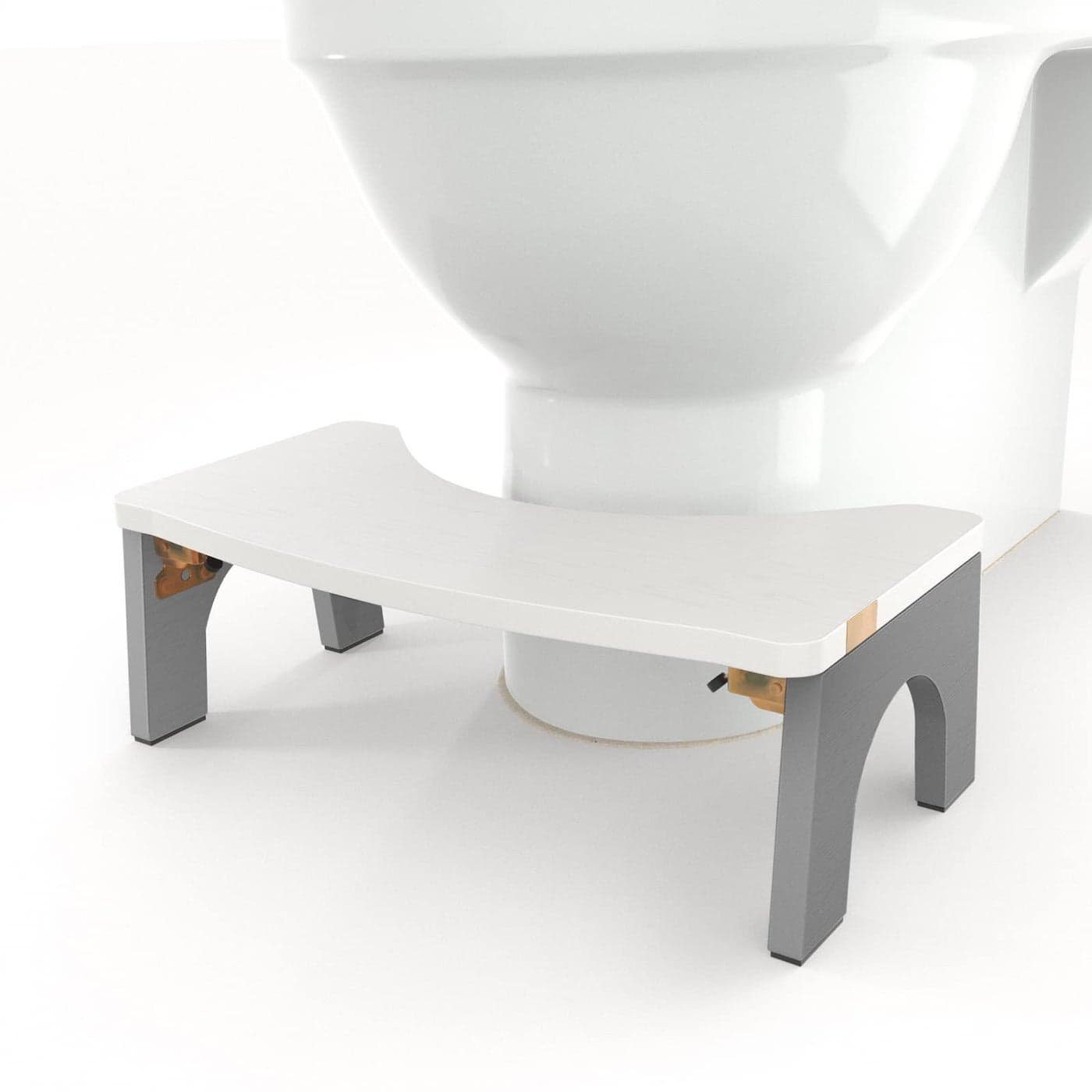 Toilet Stool Wood Foldable Poop Stool for Adult 7 Wooden Squat Poop Stool by CHEAGO Extra Sturdy Stable Toilet Step Stool with Heavy Duty Tab Locks AntiSlip Feet for Security 380 lbs