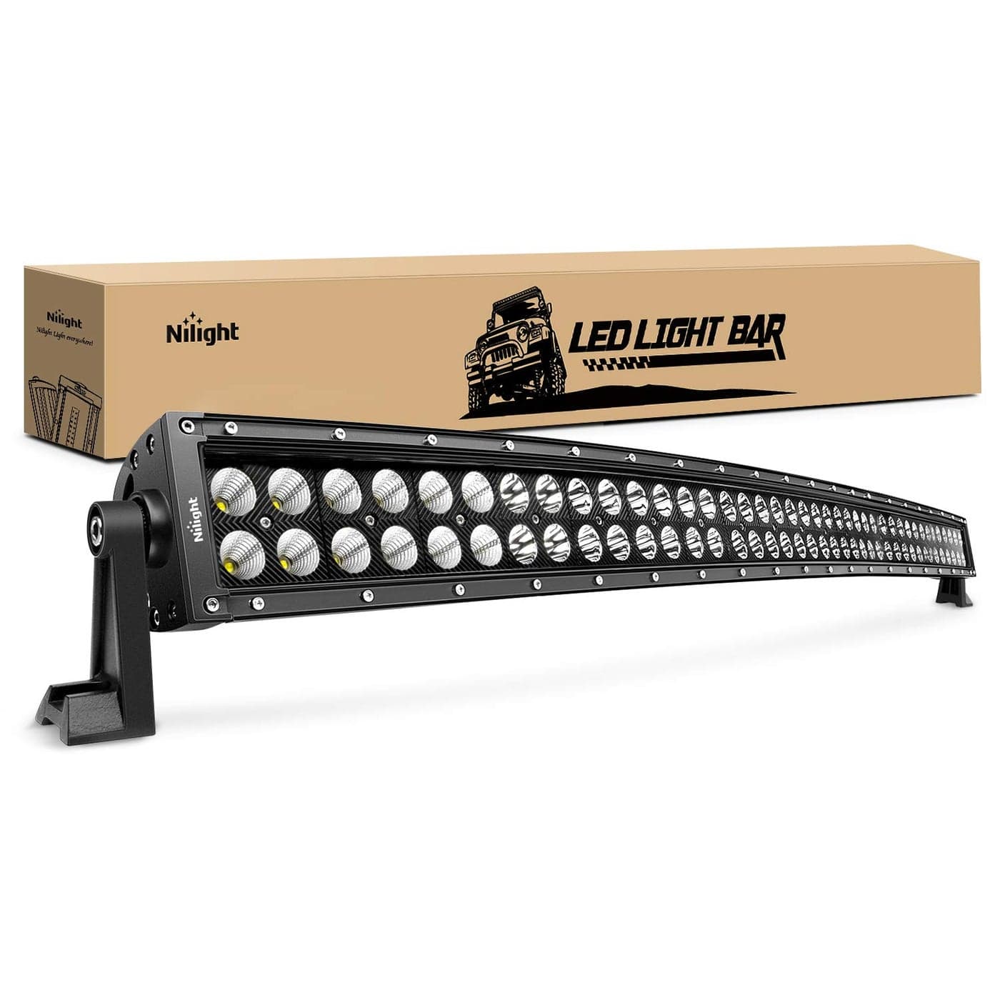 Nilight 71014CA 42 240W Spot Flood Combo High Power LED Driving Lamp LED Light Bar Off Road Fog Driving Work Lights for SUV Boat Jeep Lamp