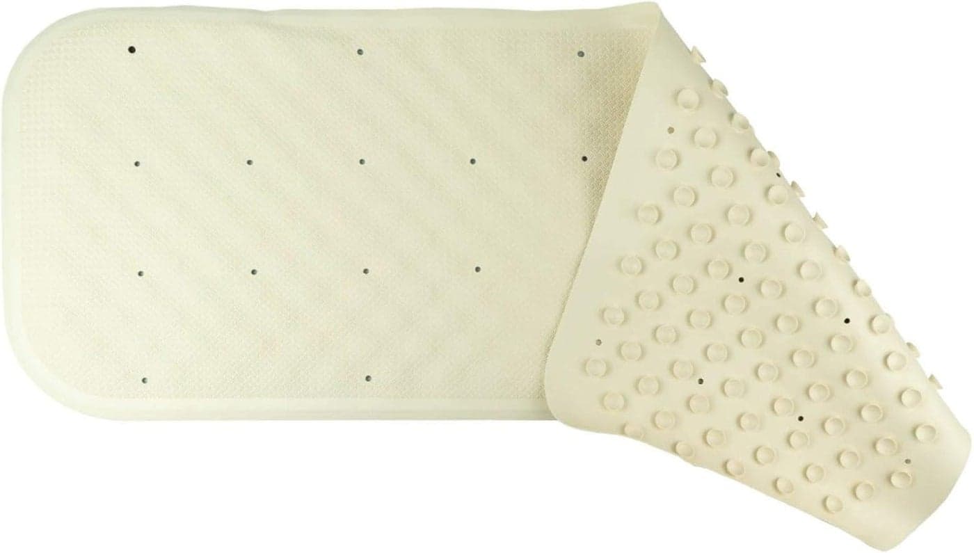 Homecraft Extra Long Bath Mat Bathtub and Shower Mat NonSlip Shower Pad with Drainage Holes Perforated Shower Mat standard or Sit Shower Mat Made with Suction Cups for Grip and Quality Rubber