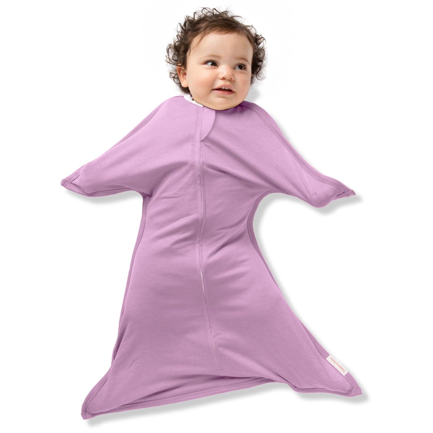 SleepingBaby Zipadee-Zip Transitional Swaddle Sack, 12-24 Month - Roomy Zipper Swaddle for Easy Diaper Changes and Proper Hip Development - Baby Swaddle Sack, Large - Classic Lavender