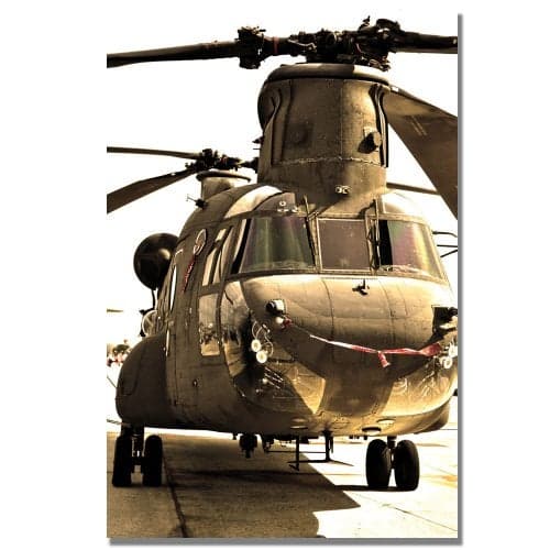 Trademark Art MCat Chinook Canvas Art, 16 by 24-Inch