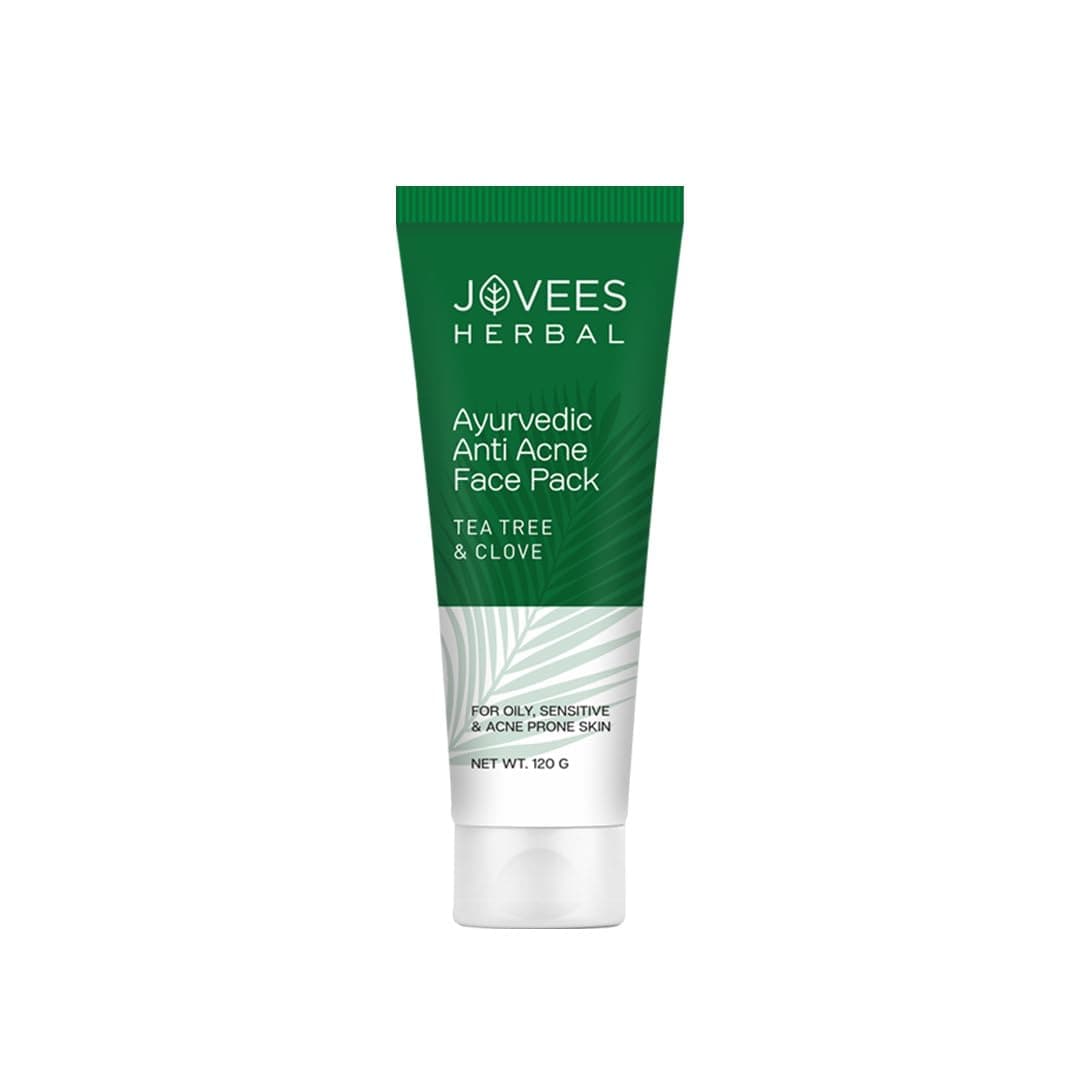 Jovees Ayurveda Tea Tree And Clove Anti Acne Antiseptic Face Pack, 120g