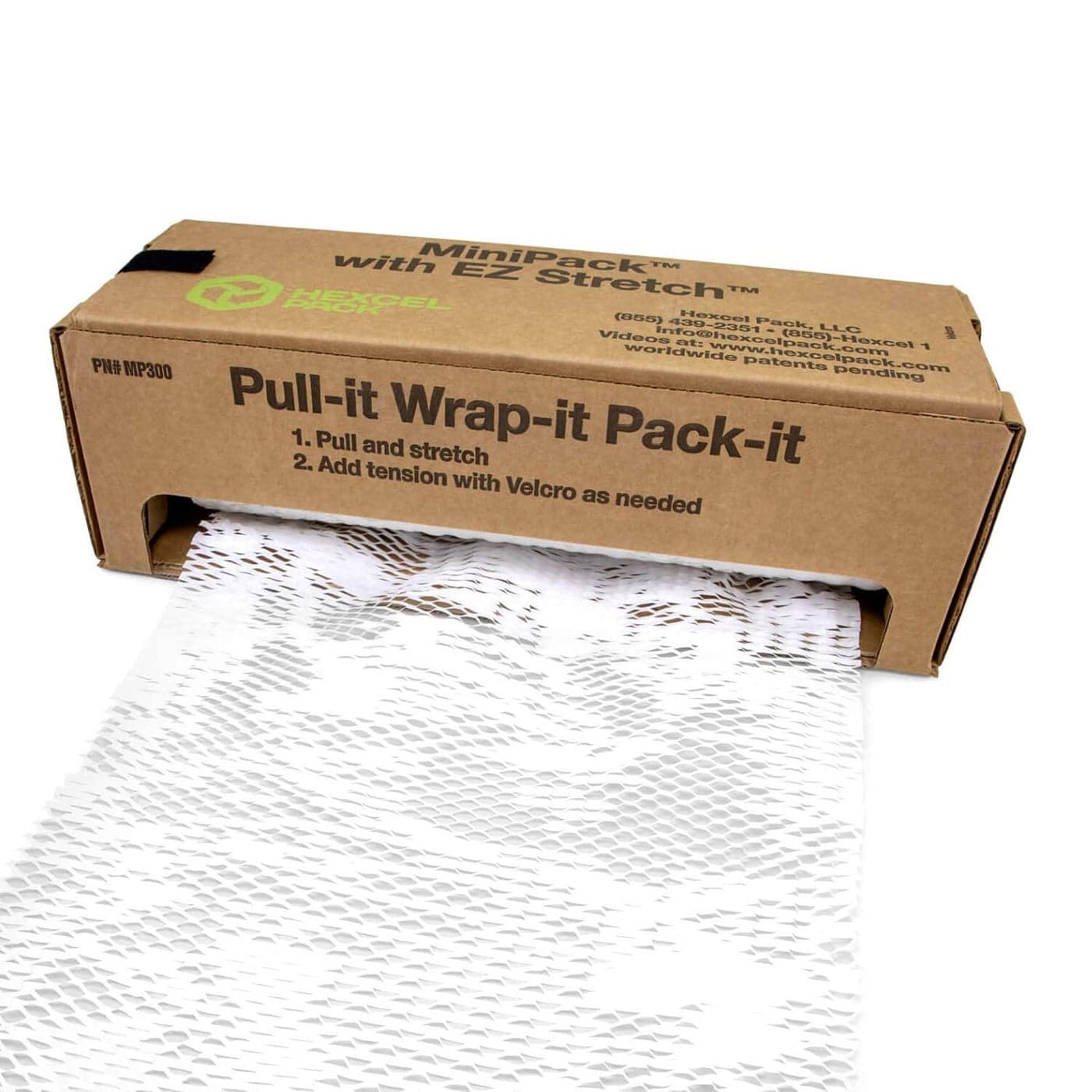 IDL Packaging Original HexcelWrap Honeycomb Packing Kraft Paper 1525 x 300 Roll in SelfDispensed Box White The First Patented Interlocking Slit Paper Design for Shipping