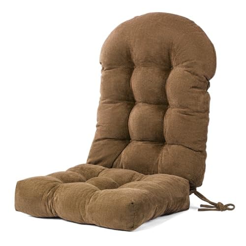 Ylymence Rocking Chair Cushions Set - Non-Slip Adirondack Chair Cushions with Ties Indoor/Outdoor Rocking Chair Pad for Living Room, Bedroom, Balcony, Office