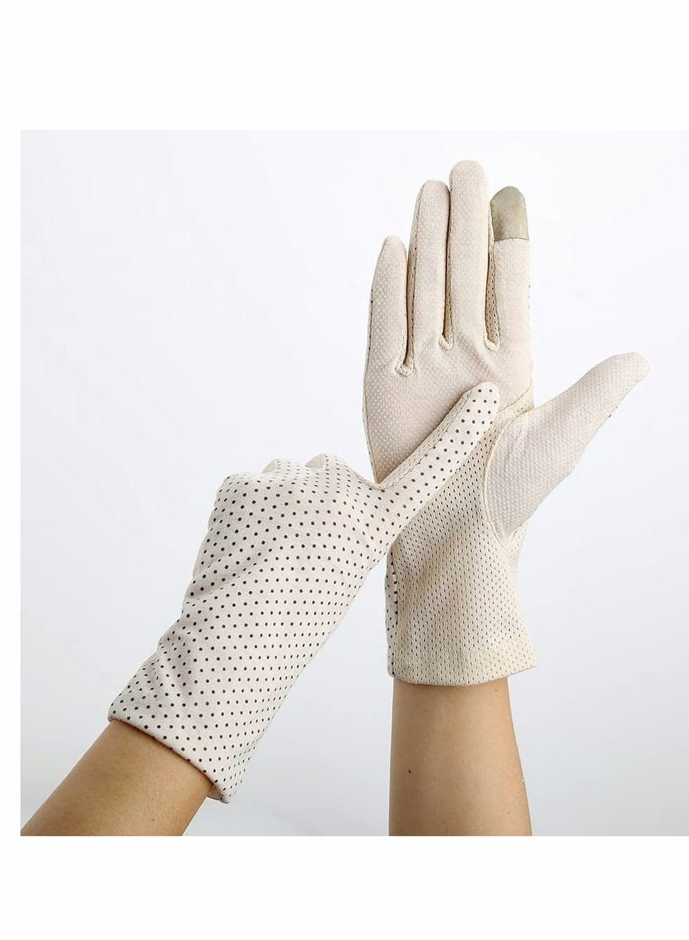 Lightweight UV Protection Touchscreen Gloves for Women Summer Driving Cotton 1 Pair