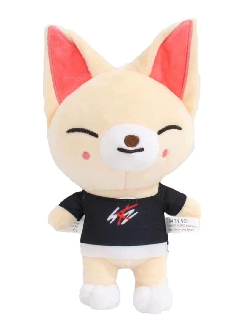 Plush Toy Stray Kids Stuffed Toy Fox Doll Stuffed Animals Toy, Stray Kids Cuddly Toy Soft Plush Doll Toy for Kids Adults Boy Girls Soft Stray Plush Birthday Gifts for Kids