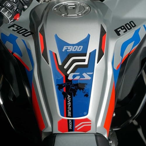 labelbike 3D Sticker Motorcycle Tank Pad Protection and Decoration in Resin Compatible with BMW F 900 GS Adventure Blue Red Black Grey