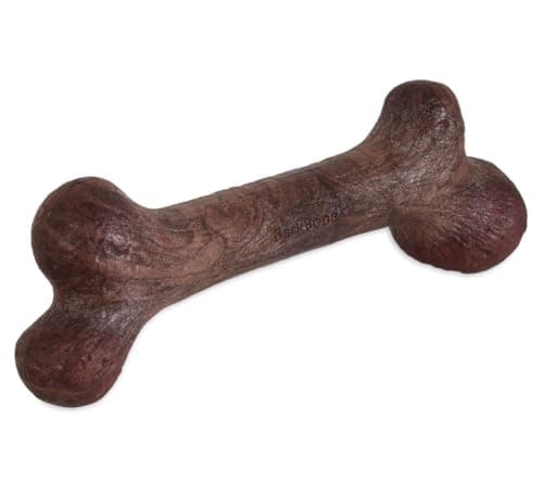 Pet Qwerks Dinosaur BarkBone Nylon Dog Bone for Aggressive Chewers Steak Flavor 11