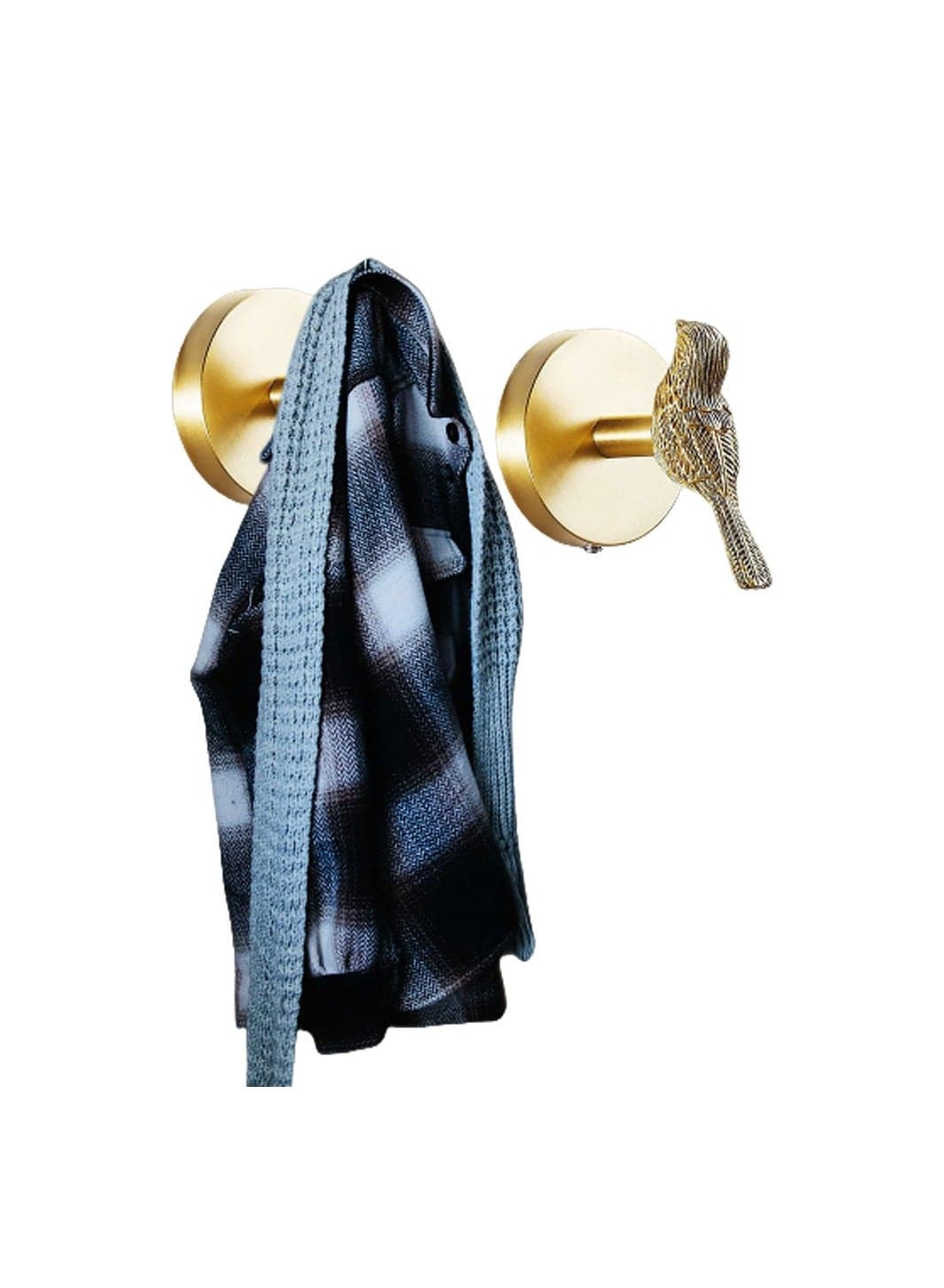 Bird Shape Hooks, Brass Hooks, Gold BrassTowel Hooks,Brass Decorative Hooks, Gold Brass Coat Hooks Wall Mounted, Gold Brass Bird Coat Wall Hooks, Stainless Steel Brushed Brass Hooks