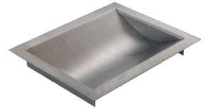 CRL Standard 12" Wide X 10" Deep X 1-9/16" High Brushed Stainless Finish Drop-In Deal Tray