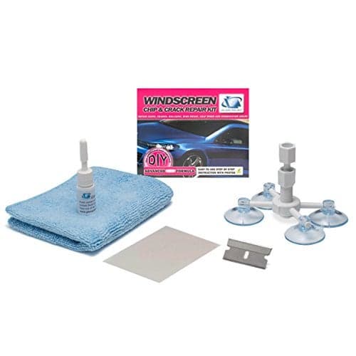 Glass Polish Windshield Repair Kit, Quick and Easy Durable Resin-Based DIY Solution for Chips and Cracks, Fixes Damage Under 1" in Diameter and Cracks Up to 12" Long - GP21101