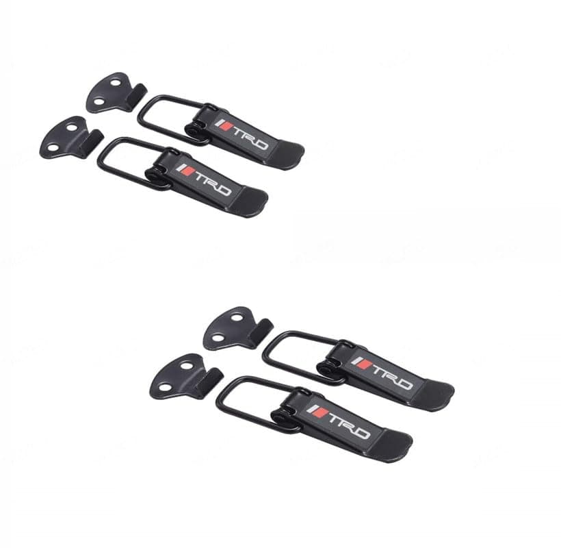 CARIZO Metal Bumper Hook Lock Clip Car | Front & Rear Bumper Toggle | Fastener | Catch Clip | Holder | Hanger (Set of 4) for Chevrolet Beat (2009-2017)