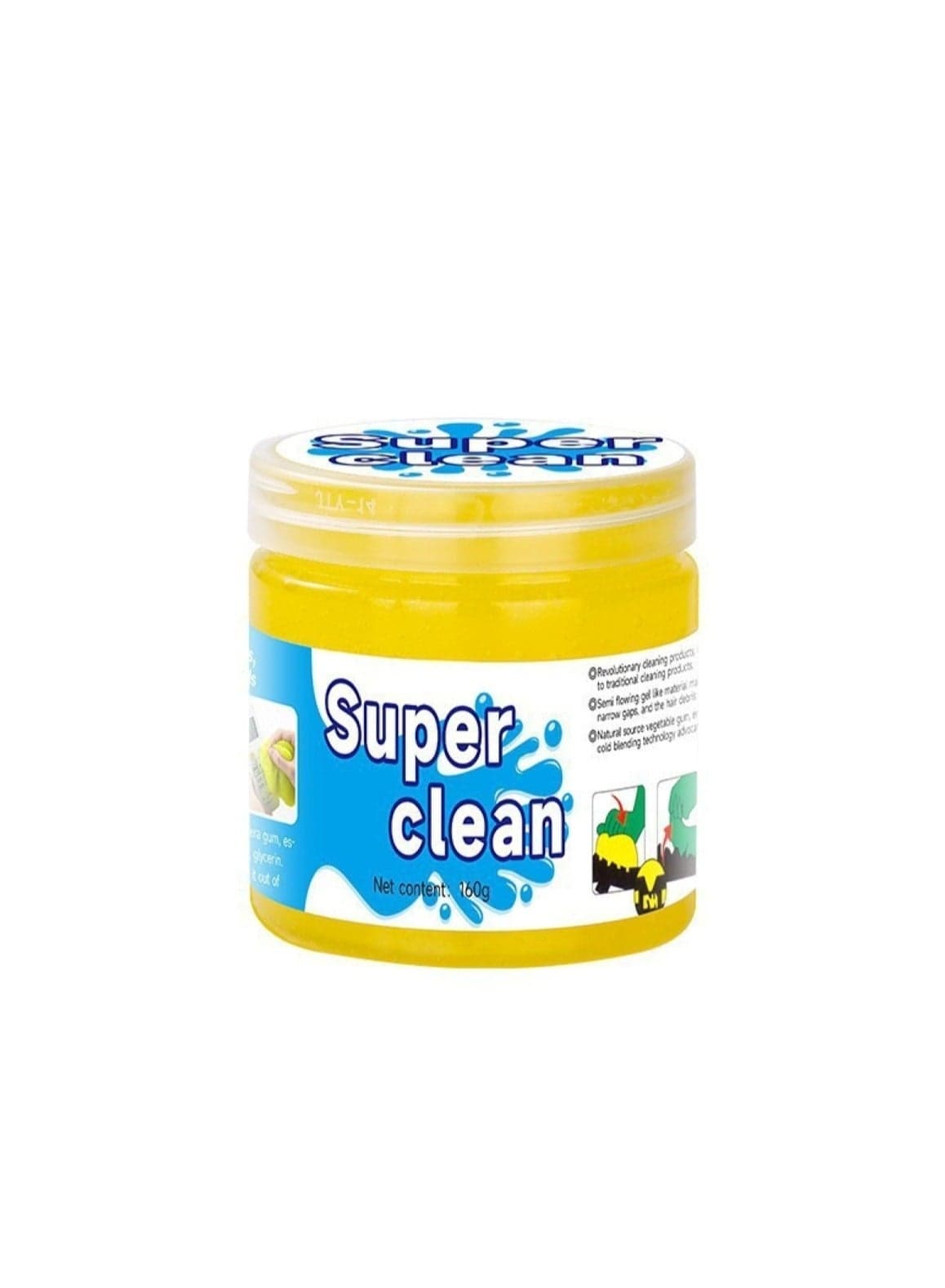 Super Clean Slime Car Cleaning Soft Gel Yellow