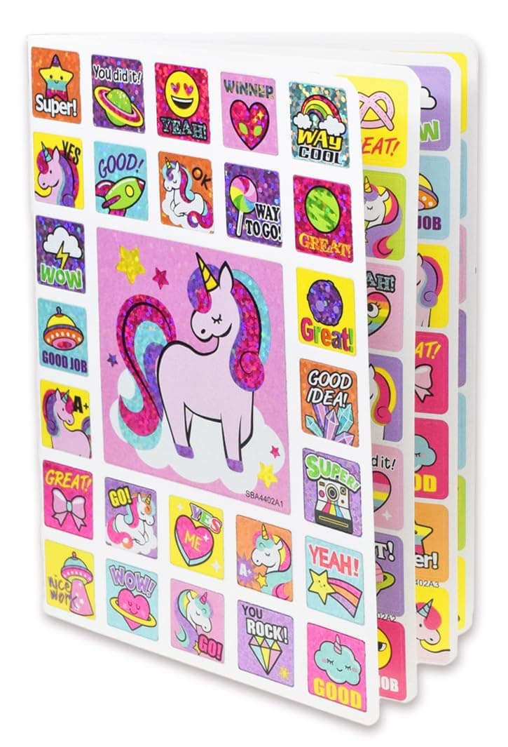 Unicorn Sticker Book Unicorn Stickers for Girls Age 46 Sparkle Friendship Positivity Motivational Stickers for Girls 264 Pcs