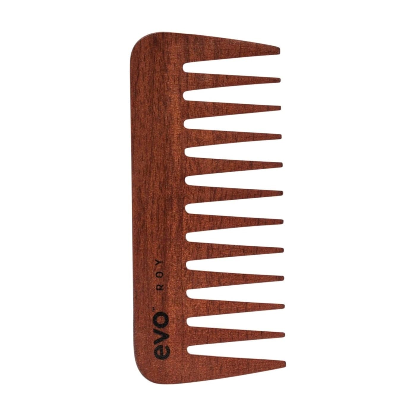 evo Roy Wide Tooth Comb for Professional Styling Salon Hair Professional Quality Detangling Smoothing Styling Wooden Brush