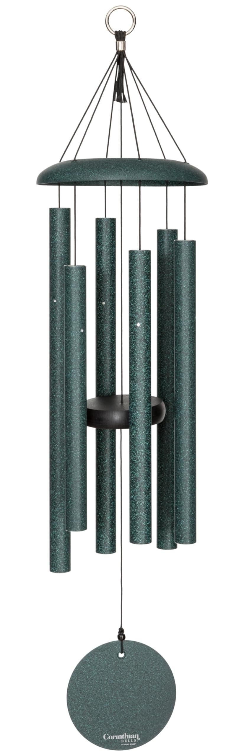 Corinthian Bells by Wind River 30 inch Green Wind Chime for Patio Backyard Garden and Outdoor Decor Aluminum Chime Made in The USA