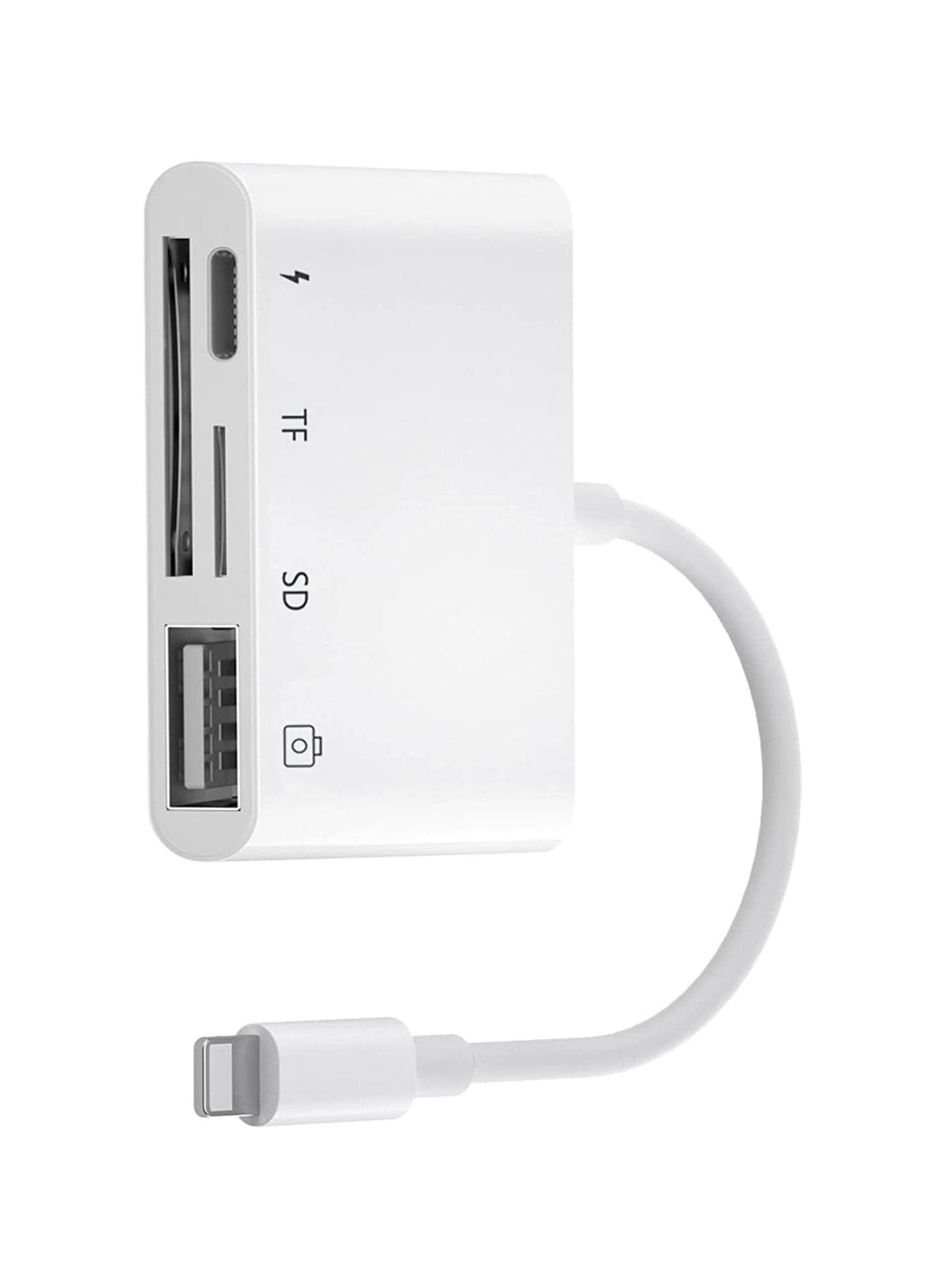 Lightning to SD Card Reader Adapter for iPhone iPad,Lightning USB Camera Adapter for iPad/iPhone 14/13/12/11/Xs XR X 8/7 Support Most USB Stick Keyboard Hub MIDI