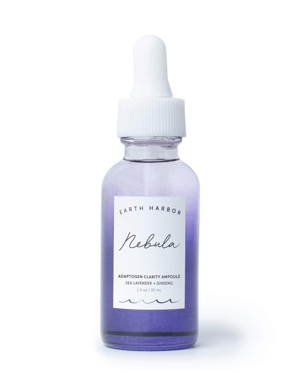 Earth Harbor NEBULA Adaptogen Clarity Ampoule Clarifies Balances Chaotic Skin Squalane Ginseng Adaptogens 1 fl oz