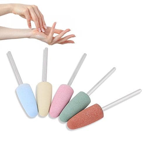 23inch Nail Drill Bits 5pcs Drill Bits Nail Tech Nail Art Polisher Nail Grinders Manicure Machine Tools for Nail Grinding and Trimming Effective to Remove Dead Skin and Calluses