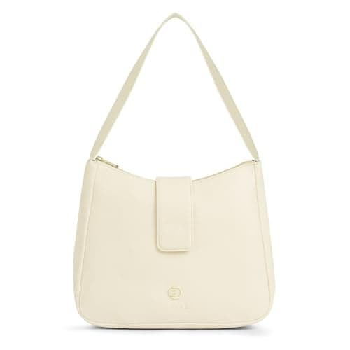 Caprese Irina Medium Hobo Bag for Women with Shoulder Strap | Stylish, Versatile Handbag for Everyday Use | Perfect for Casual Outings, Work, Travel, and Special Events | Spacious Design (Alpine Oat)