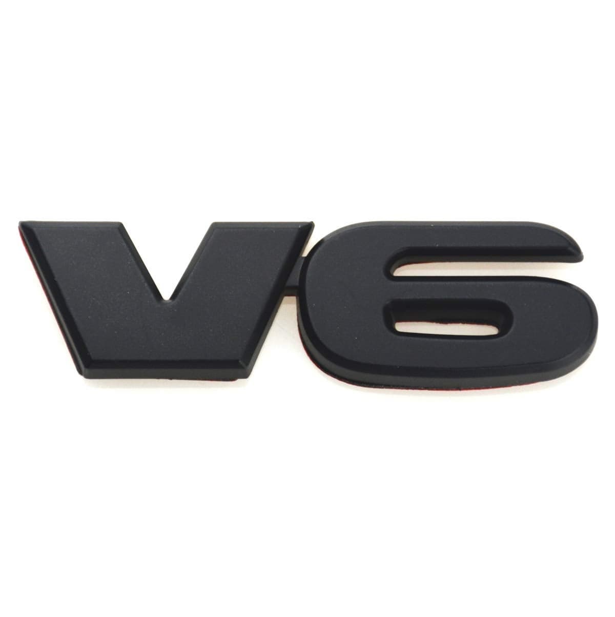 V6 Sticker Car 3D Logo ABS Emblem Badge Decal Replacement For TACOMA Black