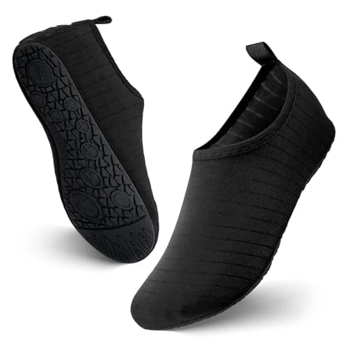 JOTO Water Shoes for Women Men Quick-Dry Breathable Aqua Socks Flexible Non-slip Rubber Sole lightweight Barefoot Aqua Water Socks for Swim Beach Yoga Exercise Pool Camping Snorkeling Surfing Kayaking