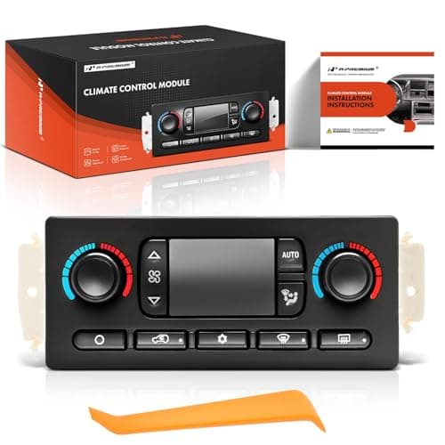 A-Premium Automatic Climate Control Module A/C & Heater Control Panel Compatible with Chevy, GMC & Cadillac - 2005 2006 2007 Silverado 1500, Sierra 1500, Tahoe, Yukon - with Rear Window Defogger