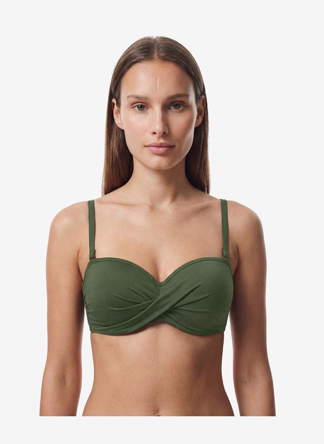 Women Beauty Form Green Bikini Top