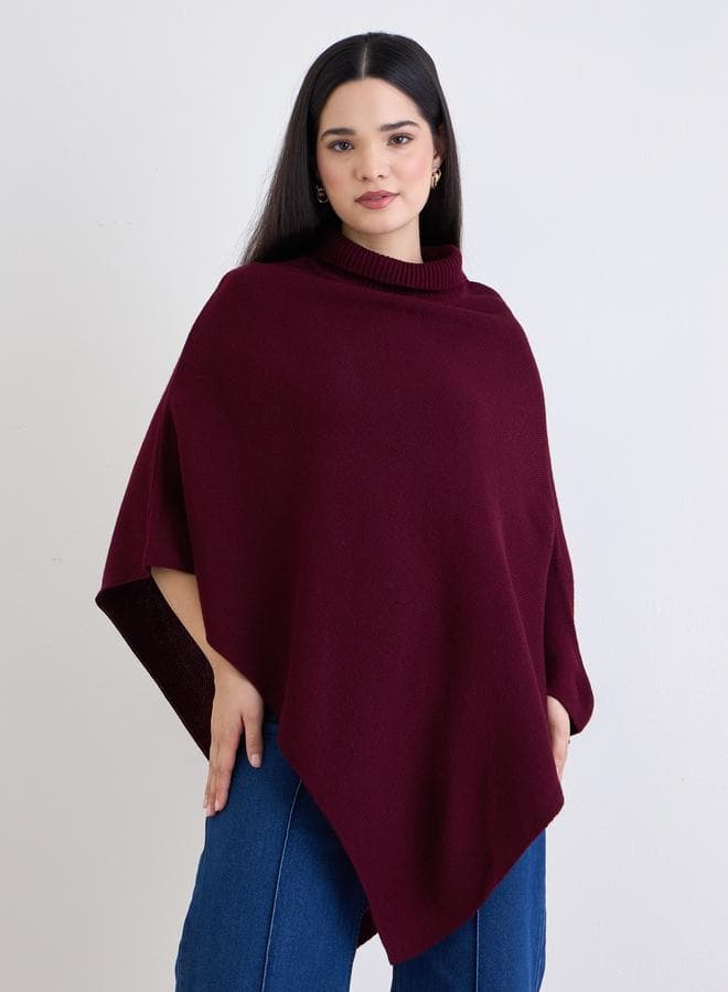 Styli Oversized High Neck Cape Sweater