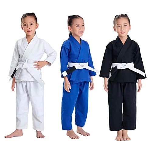 JUST YEARN Kids BJJ GI, Youth IBJJF Children’s Students Brazilian Jiujitsu Gi kimono Pre-washed Fabric