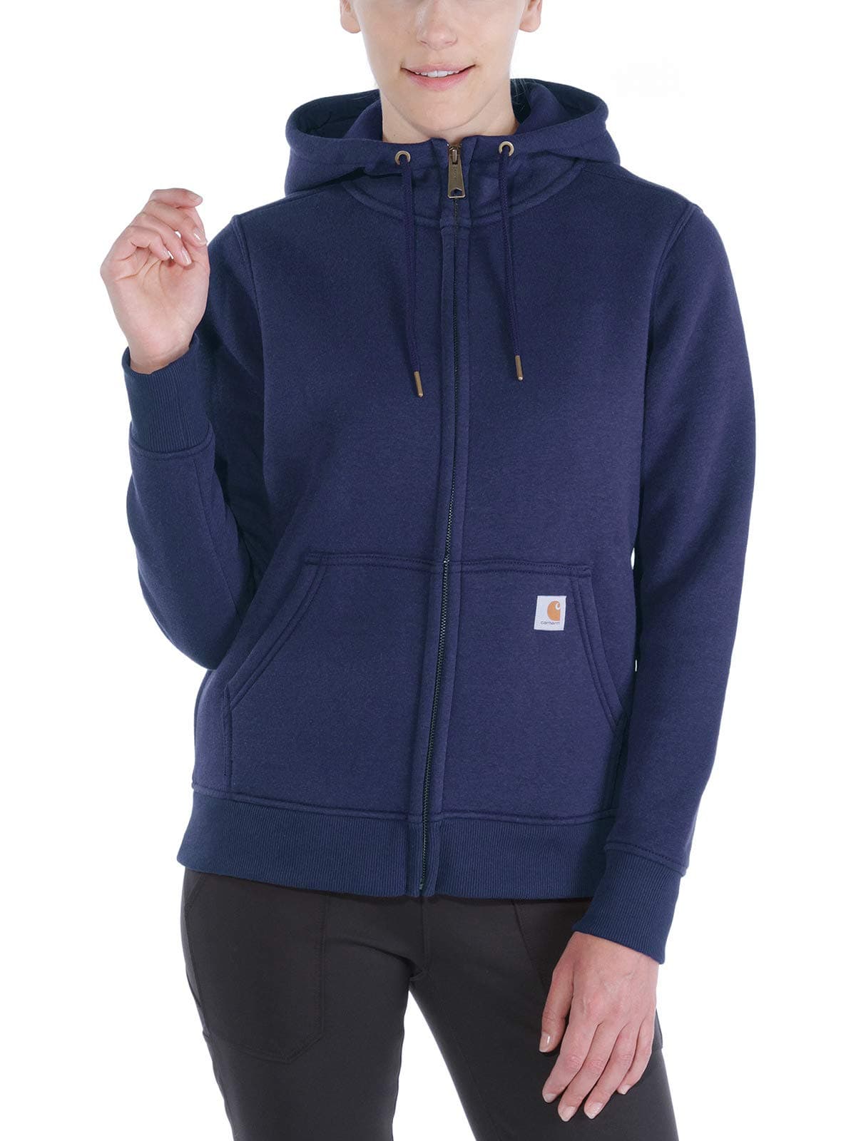 Carhartt Womens Clarksburg Full Zip Hoodie Navy S