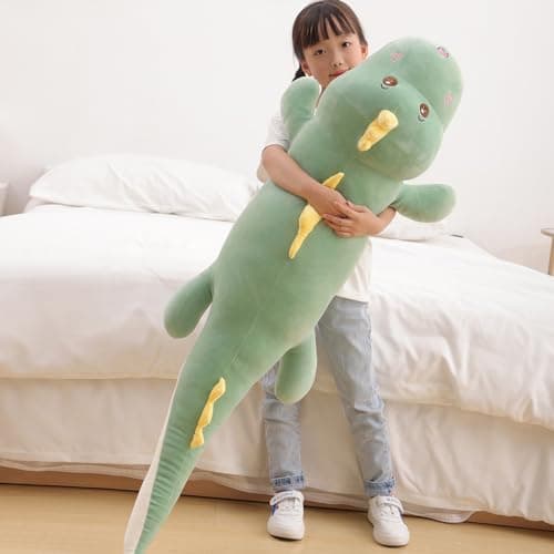 Tianmihou 52 inch Jumbo Dinosaur Plush Huge 4 Feet Large Dinosaur Stuffed Animals Big Dinosaurs Plushies Body Pillows Gifts for Kids Boys Girls Birthday Valentines