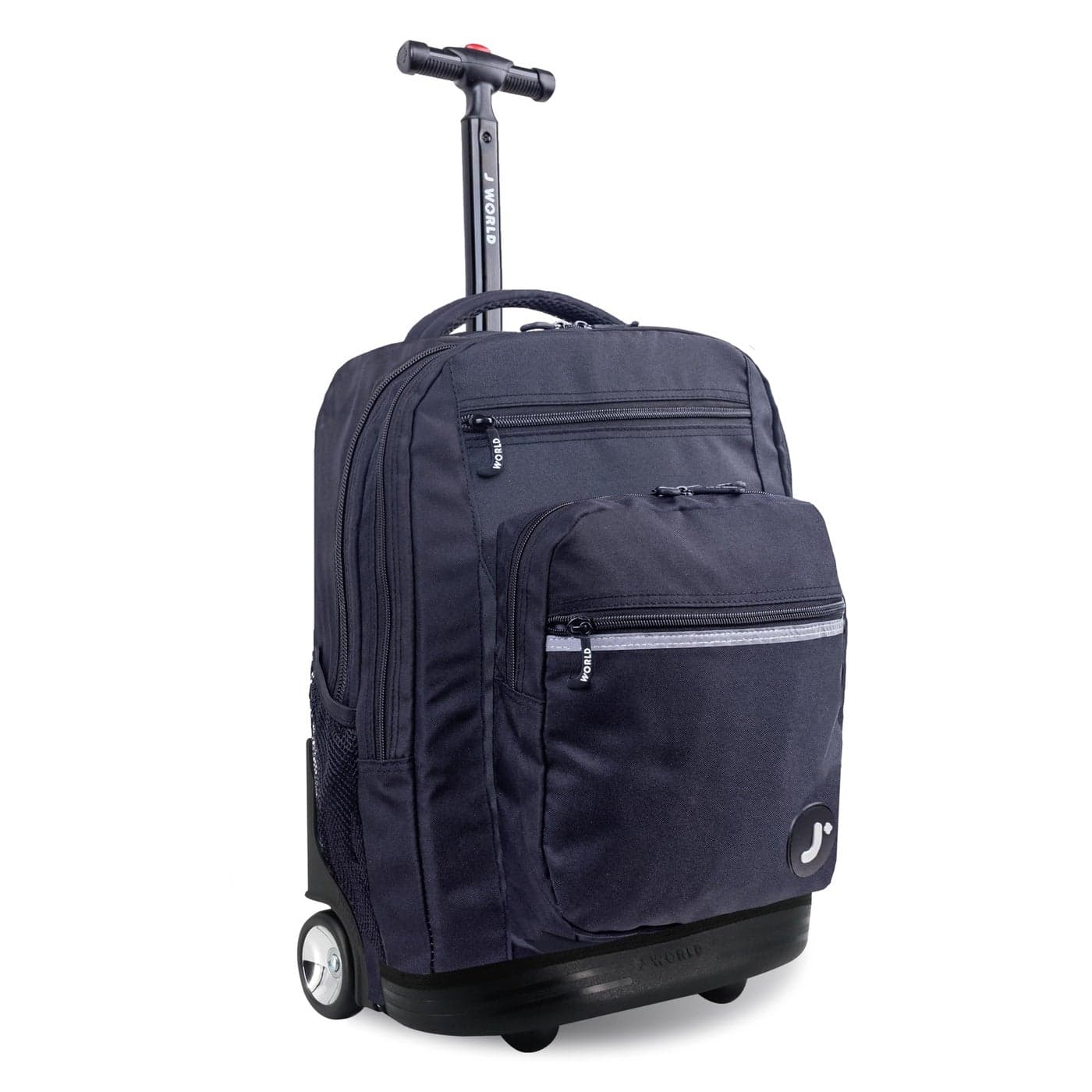 J World New York Sundance Rolling Backpack Girl Boy Roller Bookbag Black 20 Inch