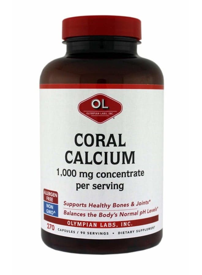 Coral Calcium | 1g Per Serving | 1000 mg | 270 Capsules Supporting Healthy Bones and Joints