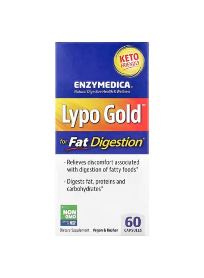 Enzymedica, Lypo Gold™, For Fat Digestion, 60 Capsules