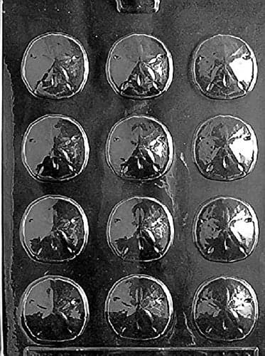 Grandmama's Goodies N039 B/S Sand Dollar Chocolate Candy Soap Mold with Exclusive Molding Instructions