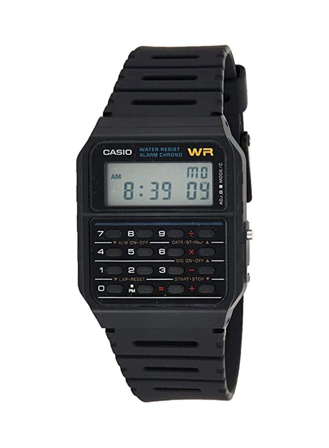 Men Black Water Resistant Digital Watch - 34 mm - CA-53W-1Z (CN)