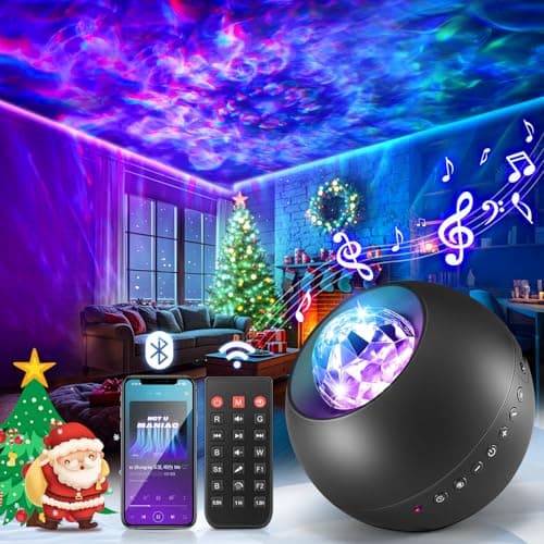 One Fire Galaxy Projector, Vibrant Galaxy Light Projector, White Noise & Bluetooth Room Lights for Bedroom,Remote Timer Kids Night Light,Cute Room Decor for Teen Girl Gifts Trendy Stuff