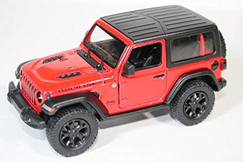 KiNSMART Jeep Wrangler Rubicon Off Road 4x4 5 inch 134 Scale Die Cast Model Replica Toy Car Red Hardtop
