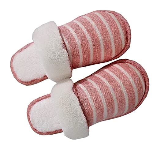 Infispace Women's Pink, Blush Faux Fur Slide - 6