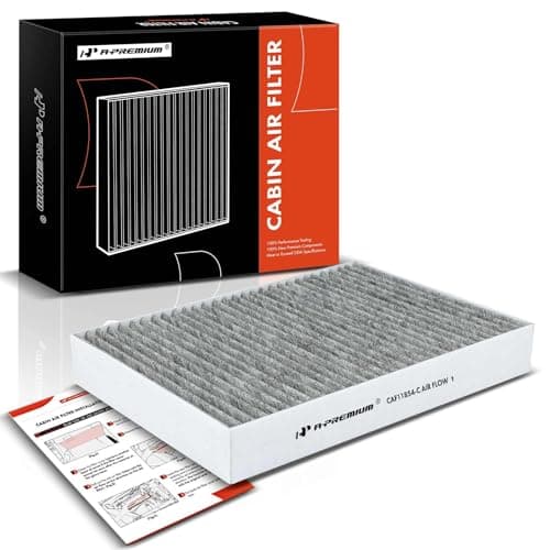 A-Premium Cabin Air Filter with Activated Carbon Compatible with Nissan Vehicles - Rogue (2014-2020), Rogue Sport (2017-2022), Qashqai (2017-2022) - Replace# 27277-4BU0A