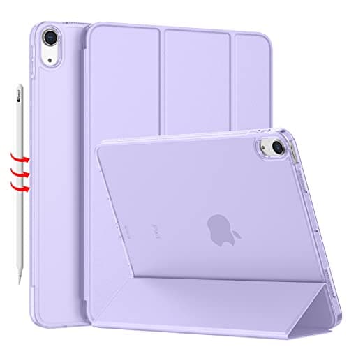 iMieet iPad Air 11 Inch Case M3 2025/M2 2024 - iPad Air 5th/4th Generation Case 2022/2020 10.9 Inch, Slim Hard PC Translucent Back Shell Cover, Support Touch ID(Space Gray)