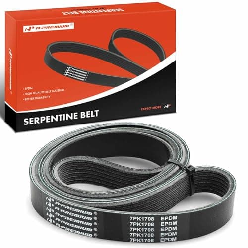 A-Premium Engine Serpentine Drive Belt Compatible with Honda, Chevrolet, GMC & Acura Cars - CR-V 2017-2024, Civic 2016-2024, Accord 2018-2024 & More