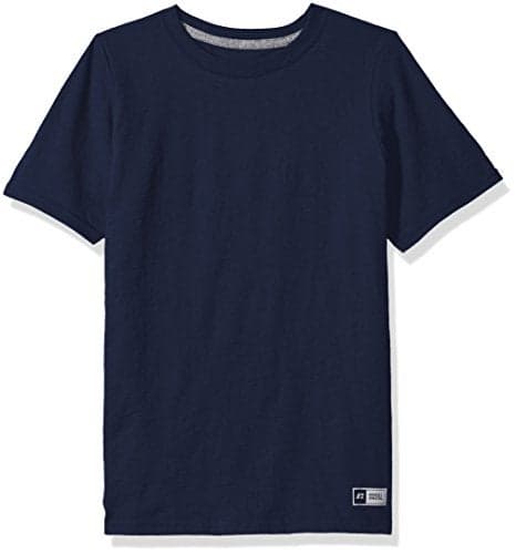 Russell Athletic Big Boy's Essential Short Sleeve Tee Shirt, Navy, L