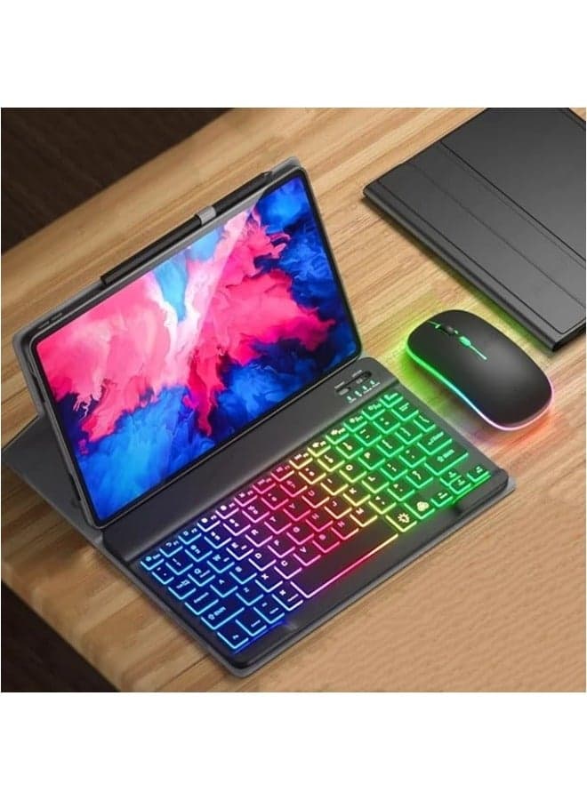 Backlit Keyboard Case Compatible with Honor Pad X9 11.5 inch 2023 Bluetooth Keyboard Mouse Cover