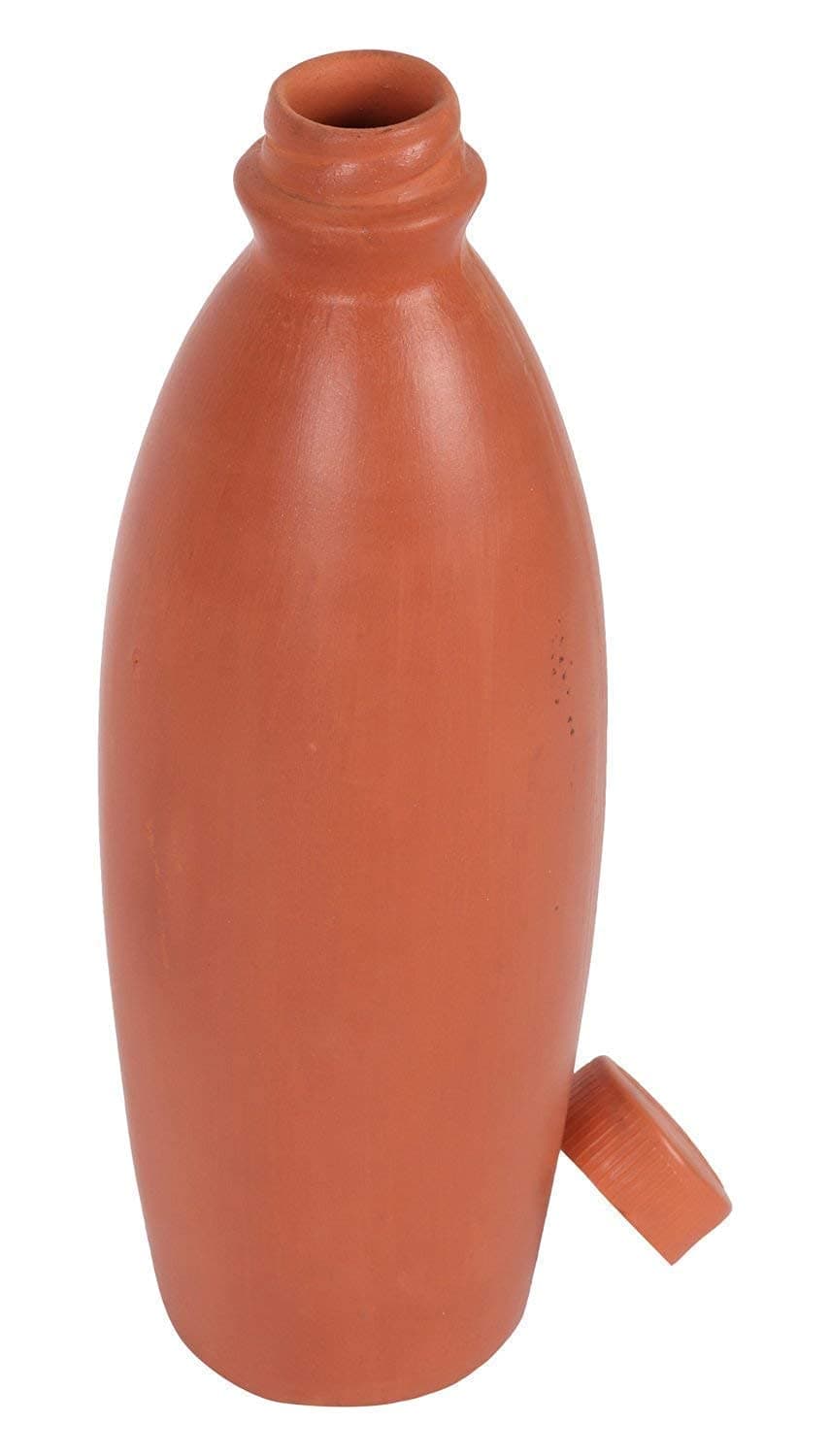 HEALTHYINDIA Self Cooling Mitti Terracotta Pure and Natural Handmade Water Bottle Brown 1 LTR
