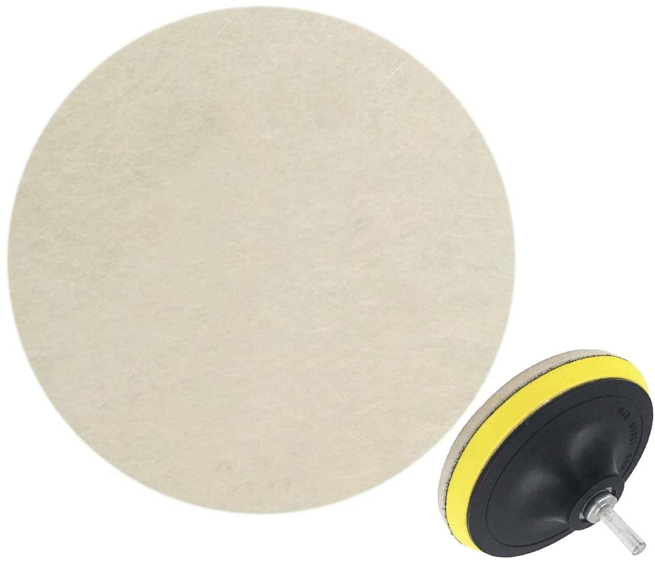DIY Crafts 3 Pcs, 1" inch Only Felt Pad, (Only Felt Pad) Compound Drill Buffing Sponge Pads Car Sanding, Polishing, Waxing, (3 Pcs, 1" inch Only Felt Pad)