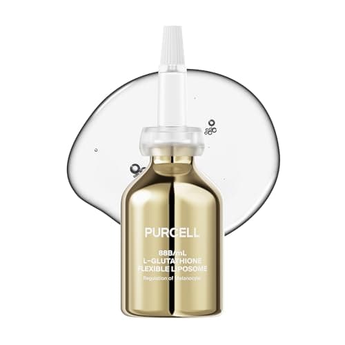 PURCELL 5 Glutathione Face Serum High Concentration with Vitamin B3 Vitamin E Tranexamic Acid Hydrating Brightening Lightweight 101 oz